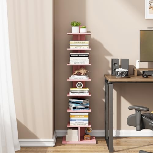 Black 8-Tier Narrow Bookshelf C356981