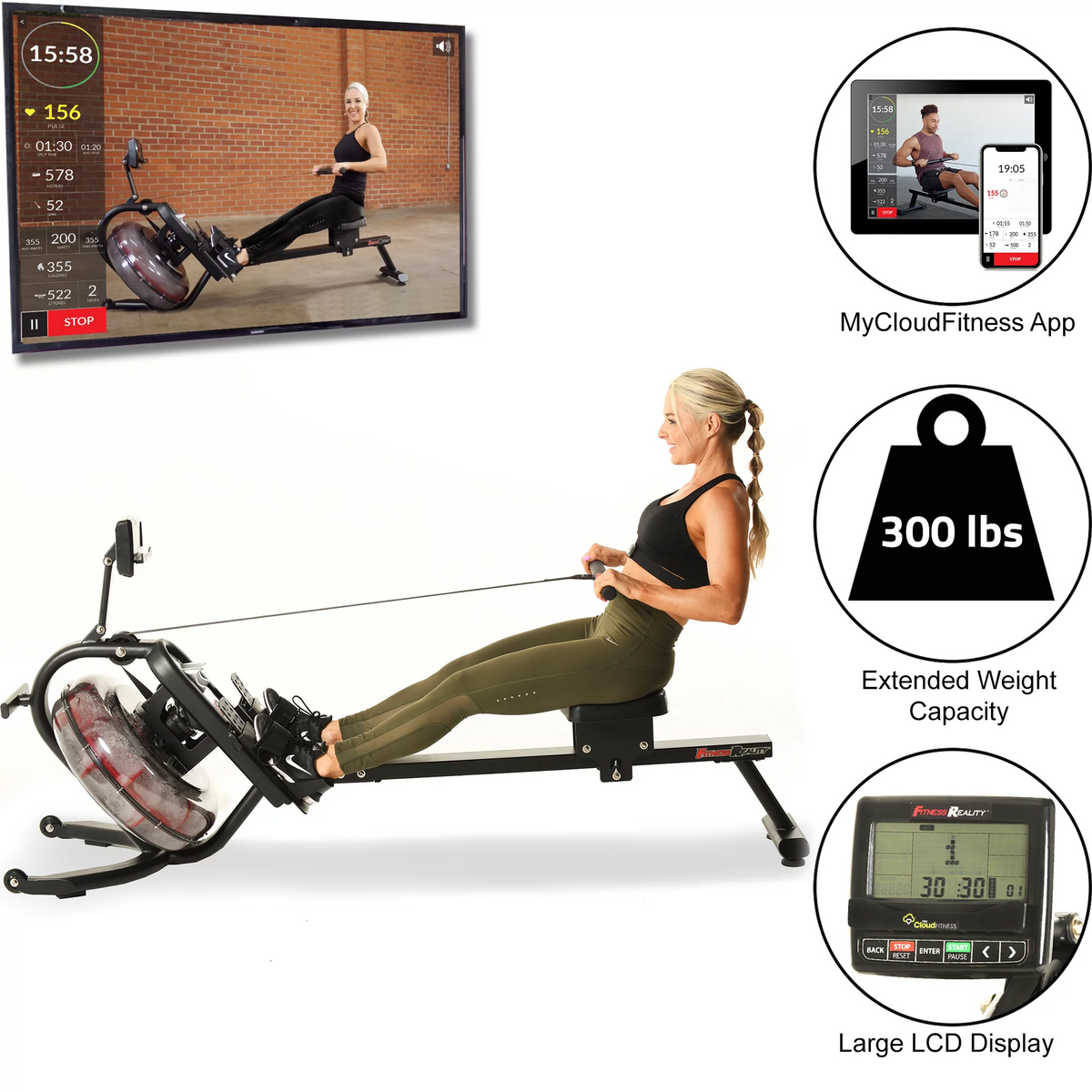 Water Rower Rowing Machine J18433