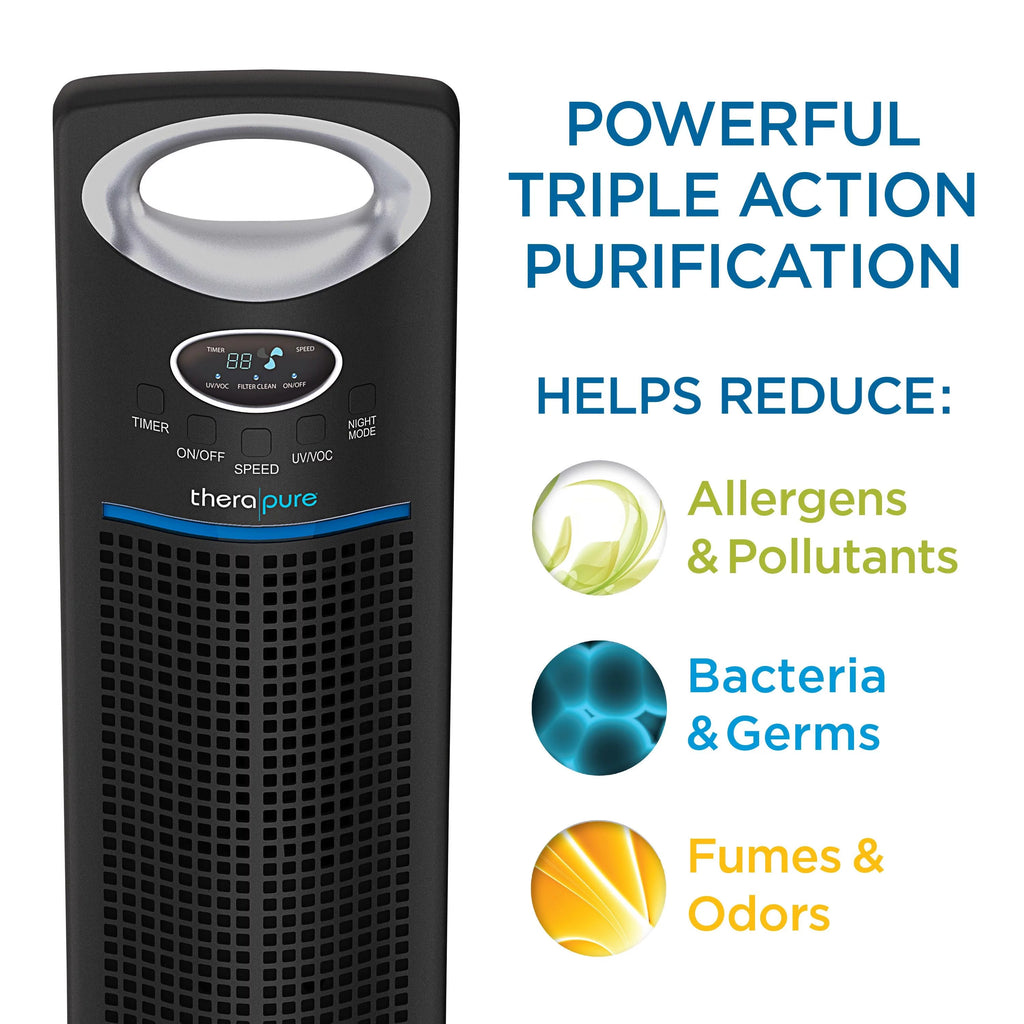 Black HEPA-Type Air Purifier V657