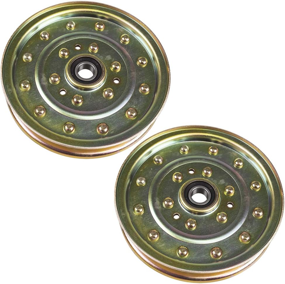 Flat Idler Pulley 2 Pack for 52 60 72 inch Deck I20557