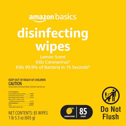 Lemon & Fresh Scent Disinfecting Wipes 255 Count B644533