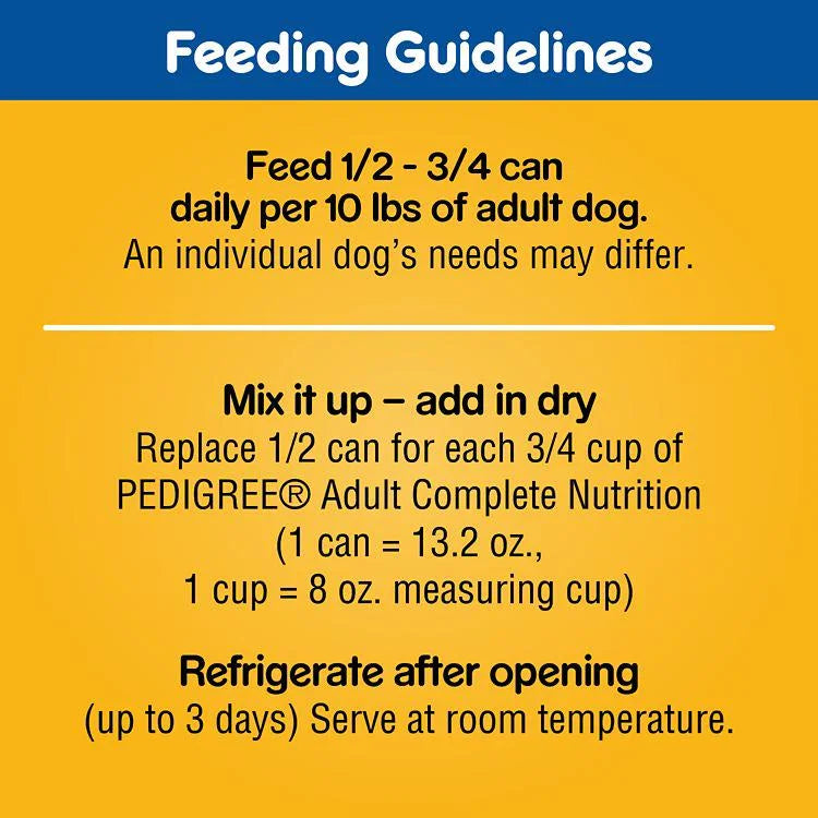 Prime Rib and Chicken Wet Dog Food Variety Pack, 13.2 oz, Pack of 12 V105