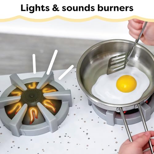 Wooden Corner Play Kitchen with Lights & Sounds J619