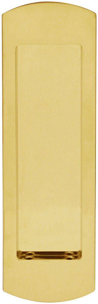 Polished Brass Passage Pocket Door Lock - Trim Only E36735