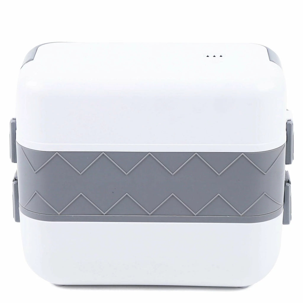 Electric Heated Lunch Box Portable Food Warmer Stainless Steel 110V U952614