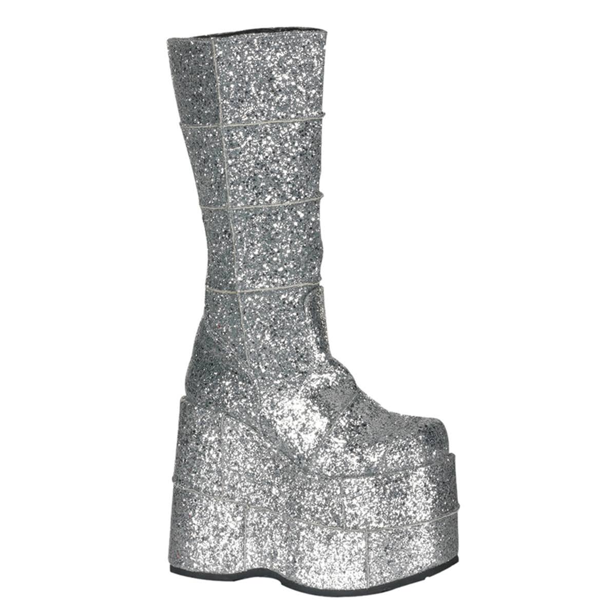 Silver Glitter Boots C76608