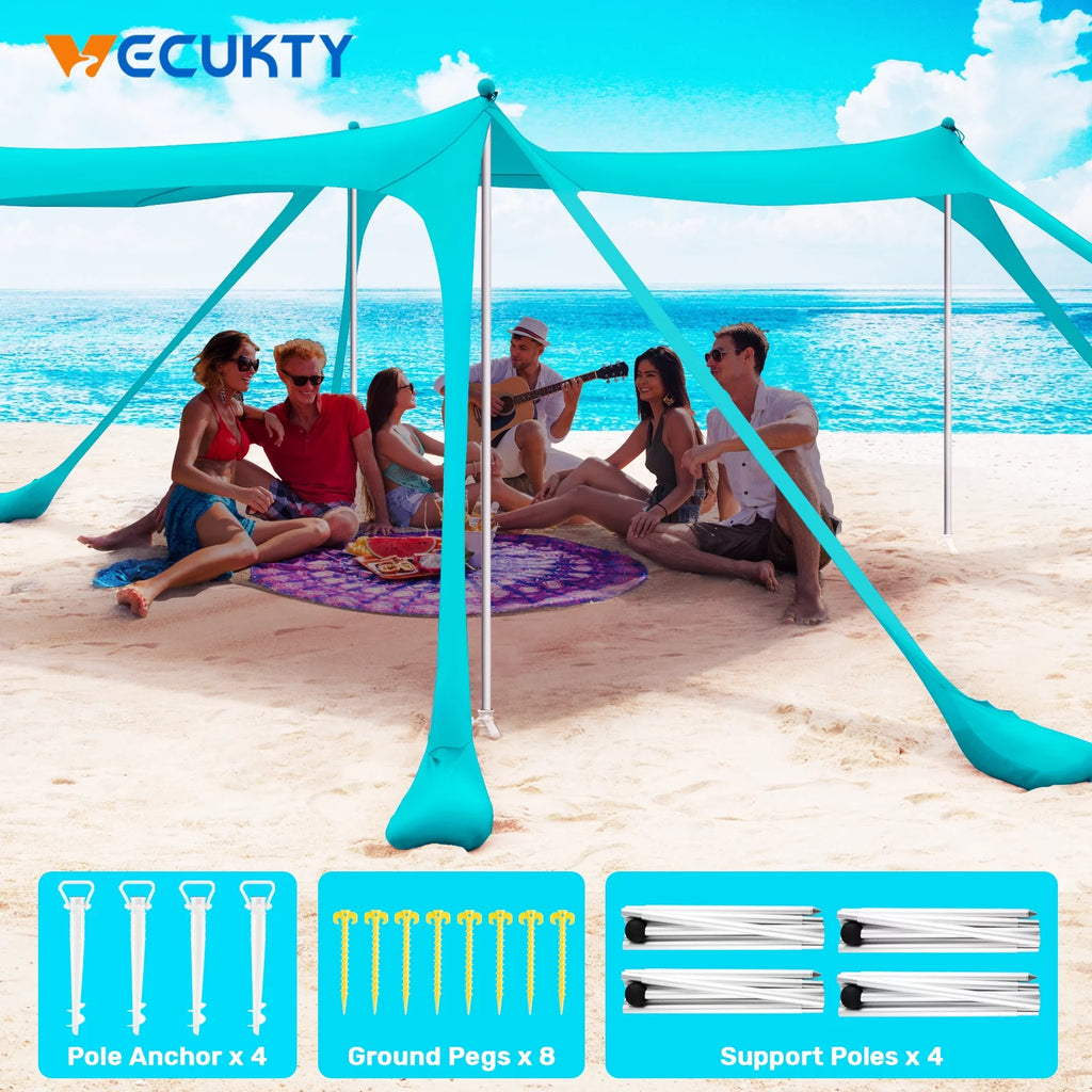 10x10ft Beach Canopy Sun Shelter H721