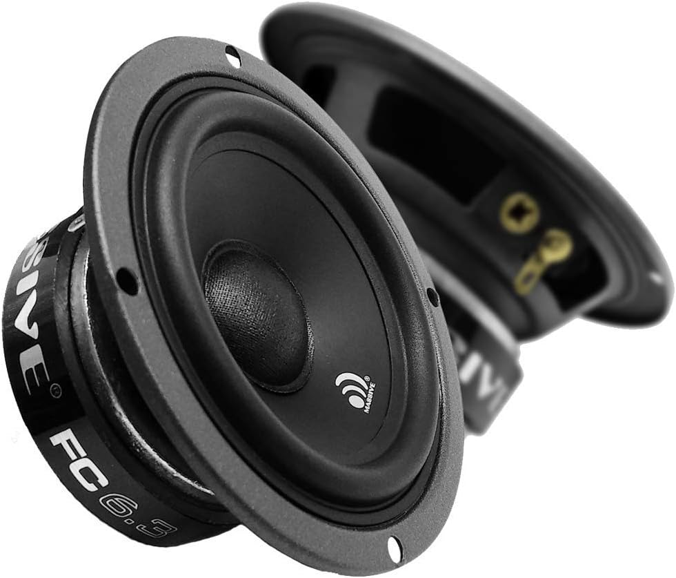 6.5 Inch 3-Way Component Kit Speakers, Pair D400844