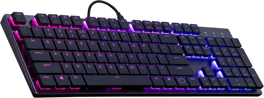 Tenkeyless Mechanical Keyboard with Cherry MX Low Profile Switches in Brushed Aluminum K566