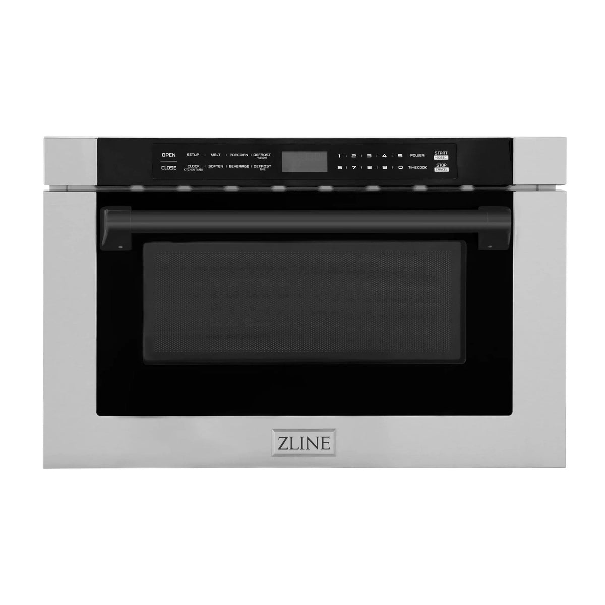 24 1.2 cu. ft. Built-in Microwave Drawer Stainless Steel Matte Black M296