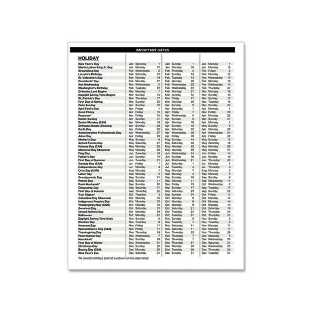 Black Hardcover Appointment Book 11 x 8.5 X6329