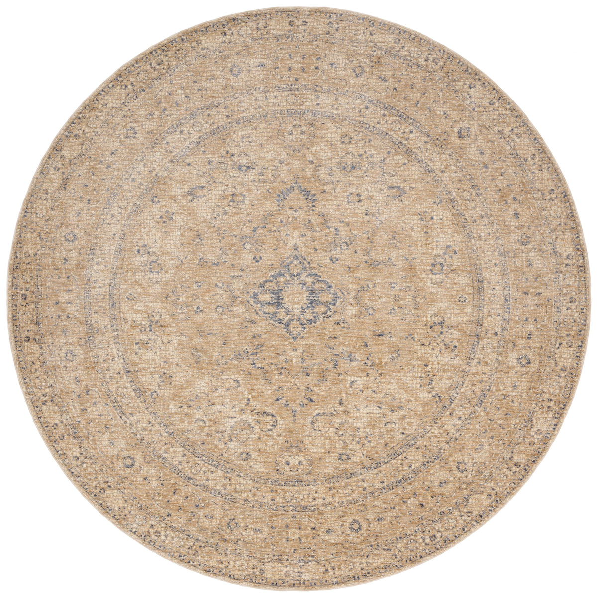 Beige 7'10 x 7'10 Rug O872451
