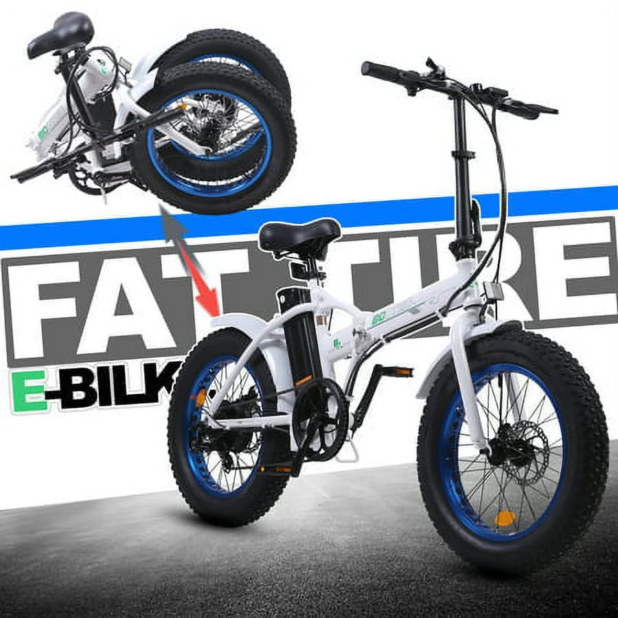 Fat Tire Electric Bike 20" Folding Bicycle 500W 36V Pedal Assist Electric Bicycle C5312