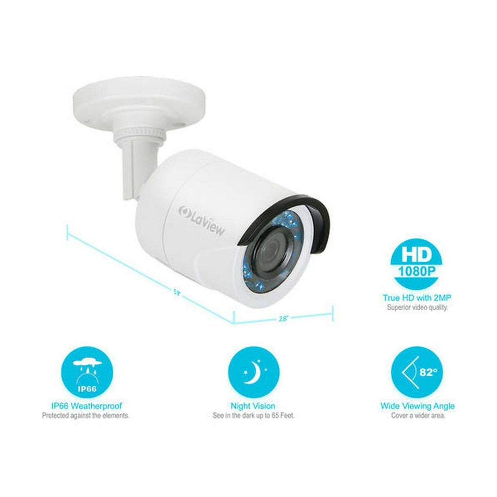 1080p HD 4CH Security Camera System with 1TB HDD Y941