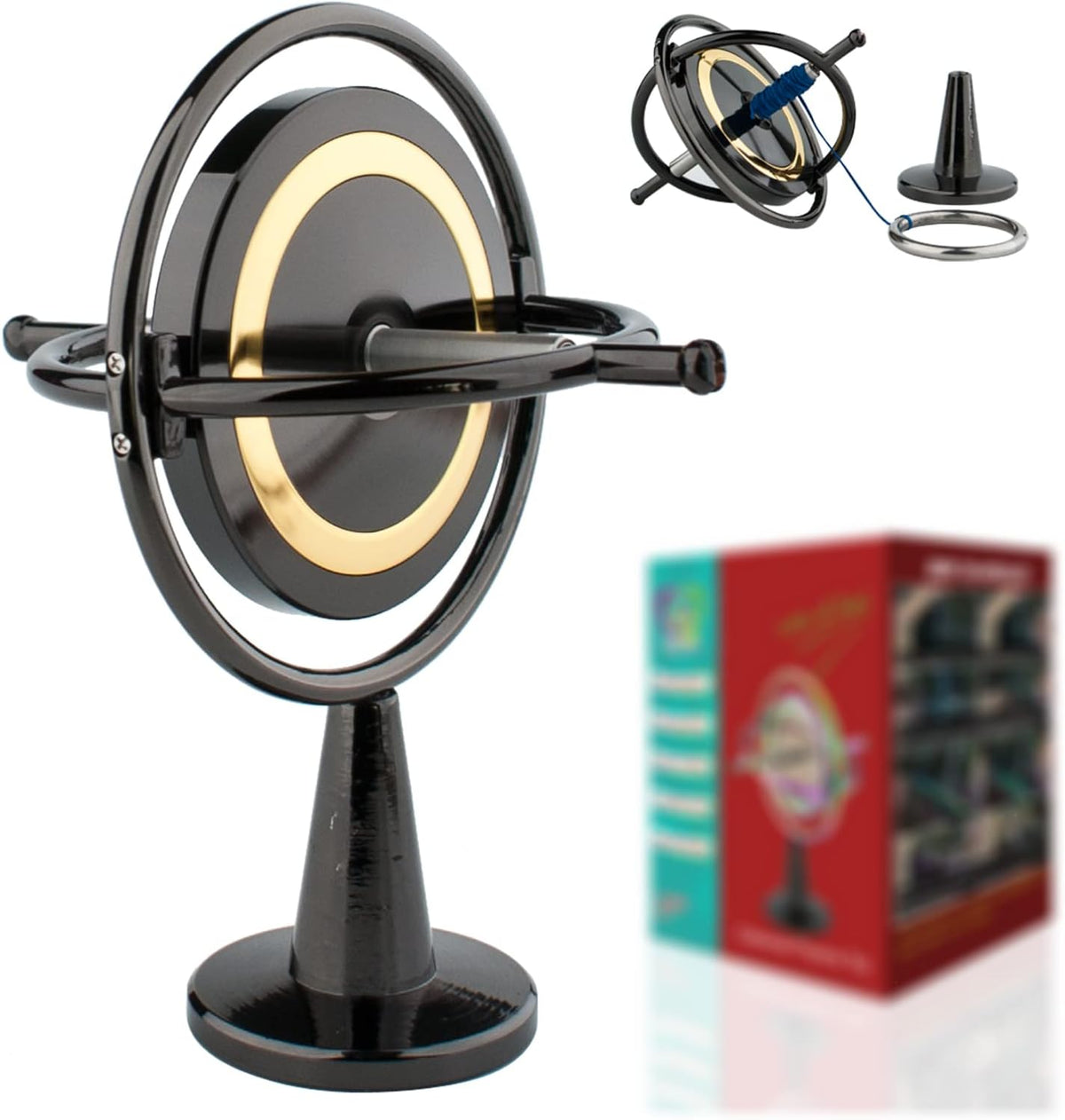 Pack of 2 Solid Metal Gyroscope R24843