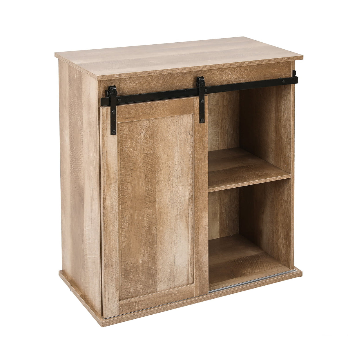 Natural Oak Finish Wine and Storage Cabinet M251