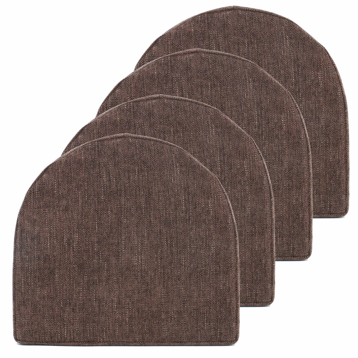 U-Shape Memory Foam Chair Pads with Ties 4 Pack Z33229