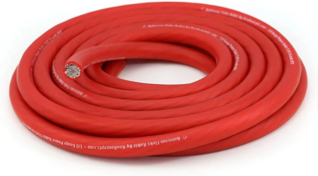 4 Gauge Red OFC Power Wire /Ground Cable M56632