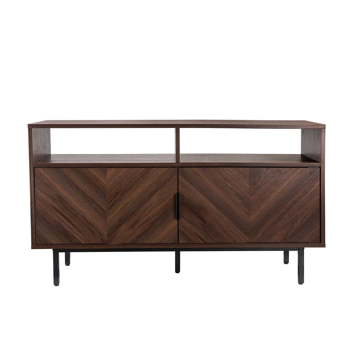 Walnut Media Console with Storage B747