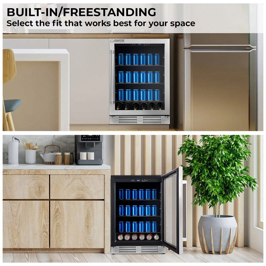 23.4" Wide Built-In/Freestanding Beverage Refrigerator G943831