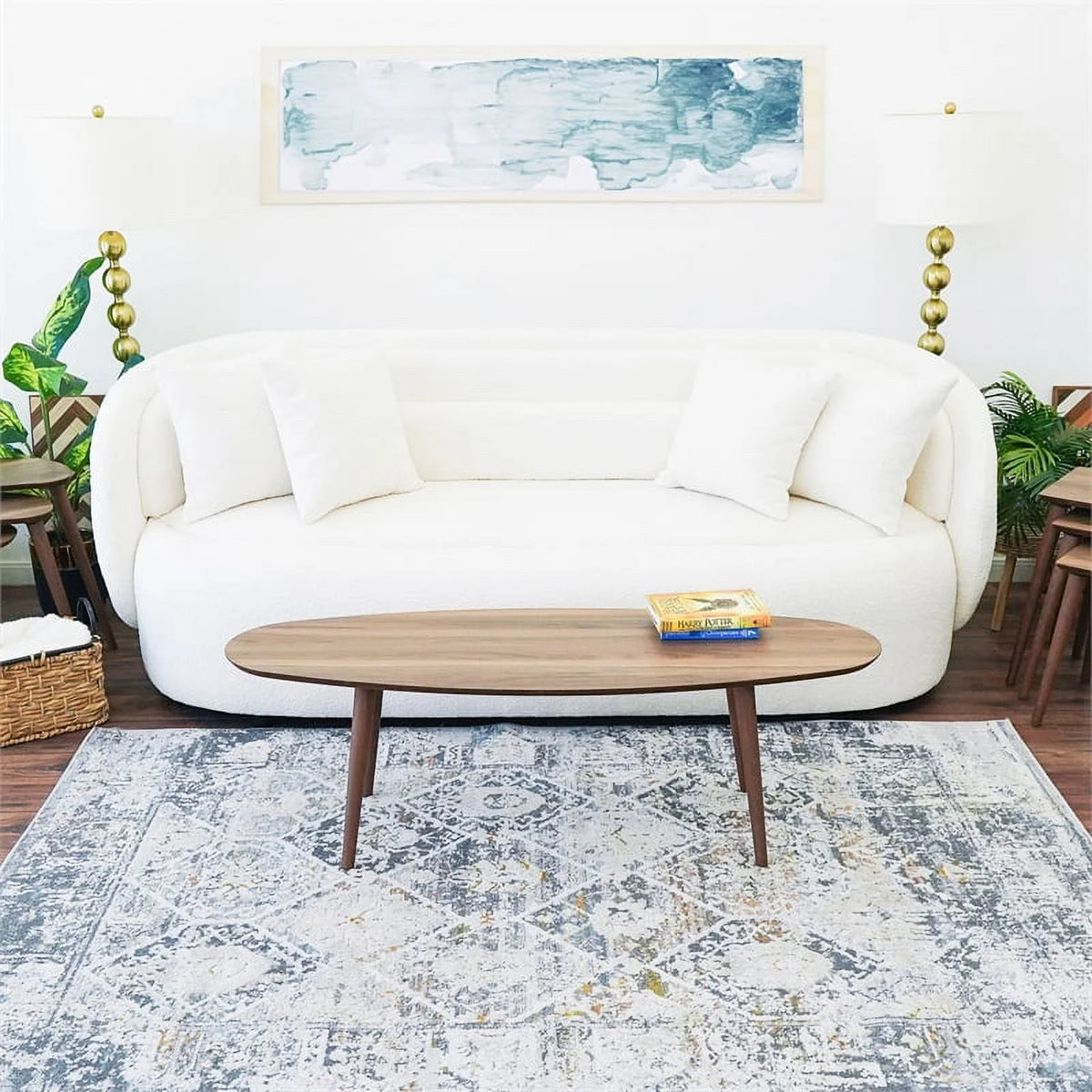 Mid-Century Solid Wood Coffee Table M3229