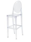 Clear Armless Barstool Y117