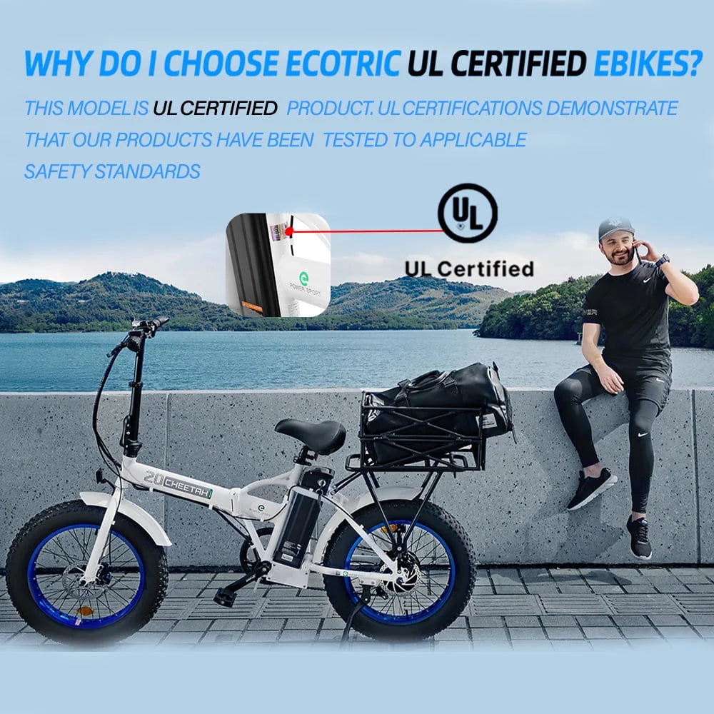 Fat Tire Electric Bike 20" Folding Bicycle 500W 36V Pedal Assist Electric Bicycle C5312