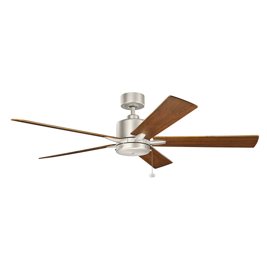 Brushed Nickel/Walnut Ceiling Fan U659