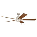 Brushed Nickel/Walnut Ceiling Fan U659