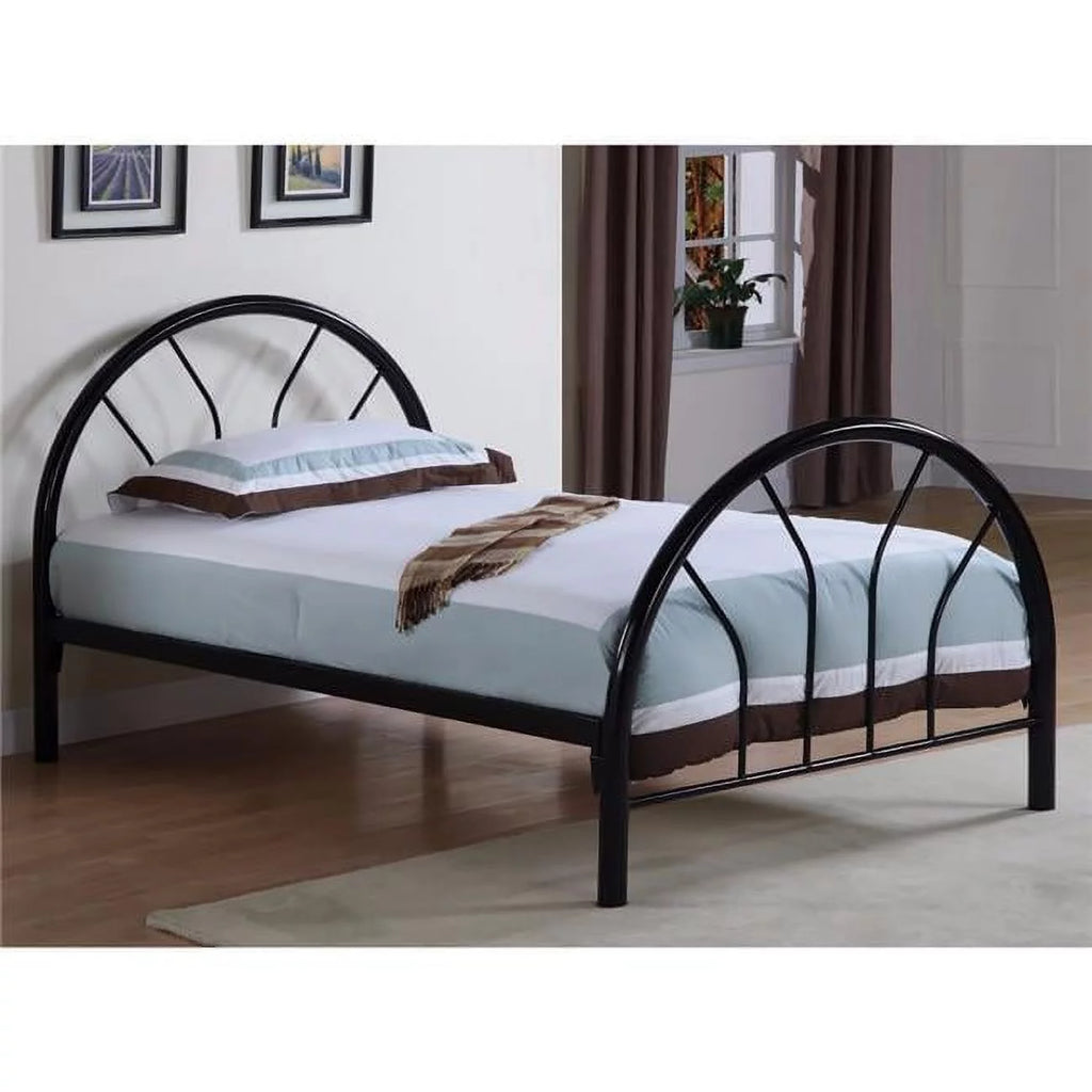 Black Twin Size Metal Bed I4144