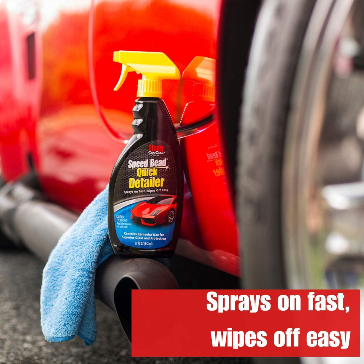 22-Ounce Car Cleaner Wax Spray, Pack of 6 D829