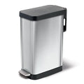 45 Liter Stainless Steel Slim Trash Can with Soft Close Lid W29696