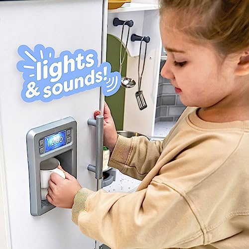 Wooden Corner Play Kitchen with Lights & Sounds J619