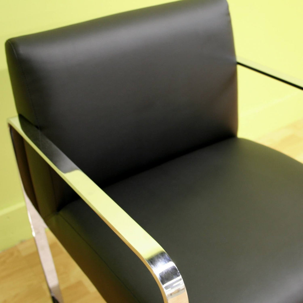Black Leather Chair B60832