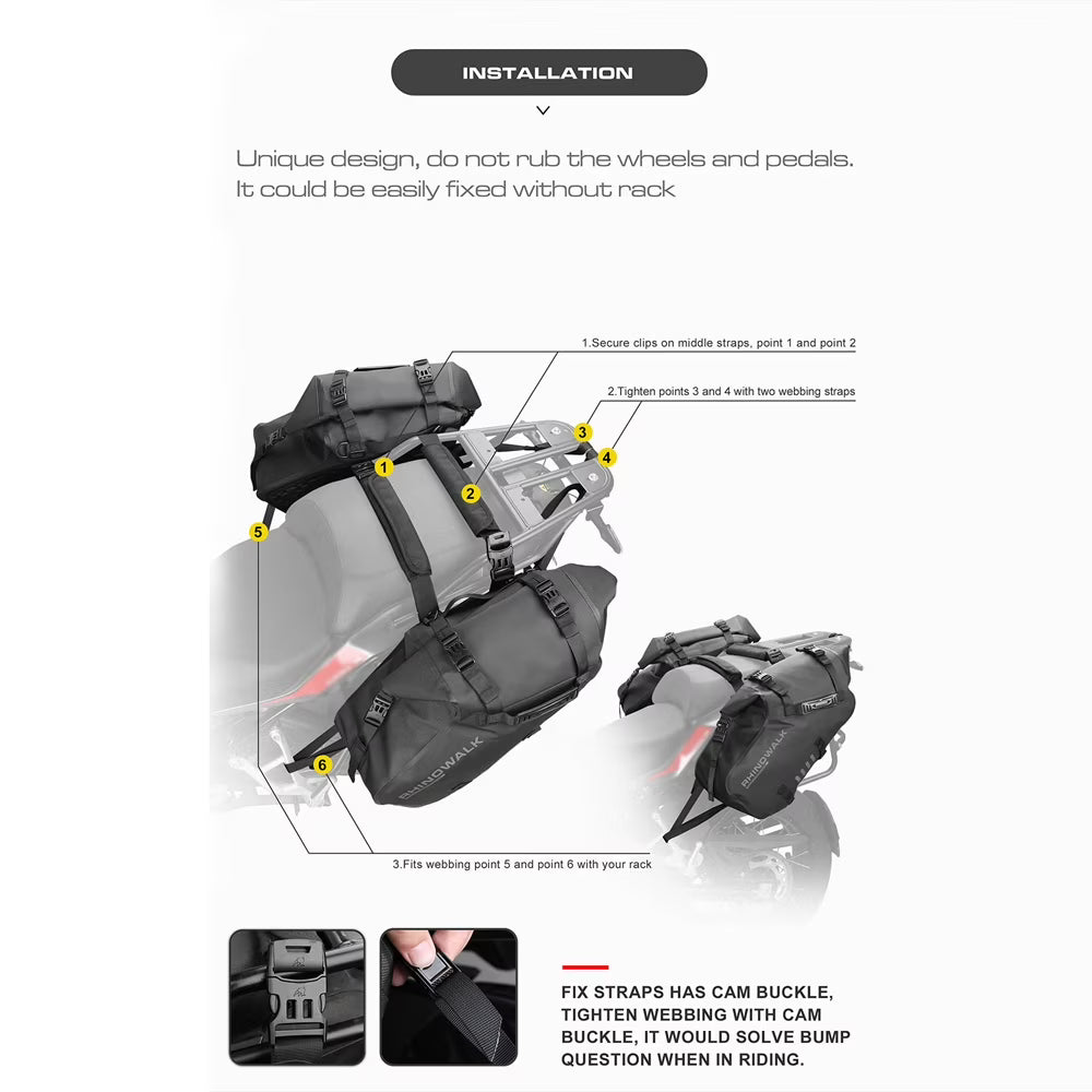 Motorcycle Rearseat Bag U247569