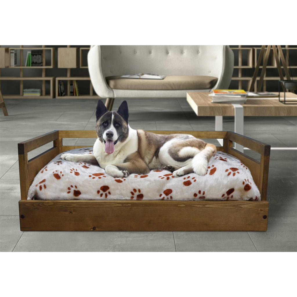 Wooden Pet Bed with Cushion J81733