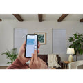 White Cordless Blackout Motorized Cellular Shade X695432