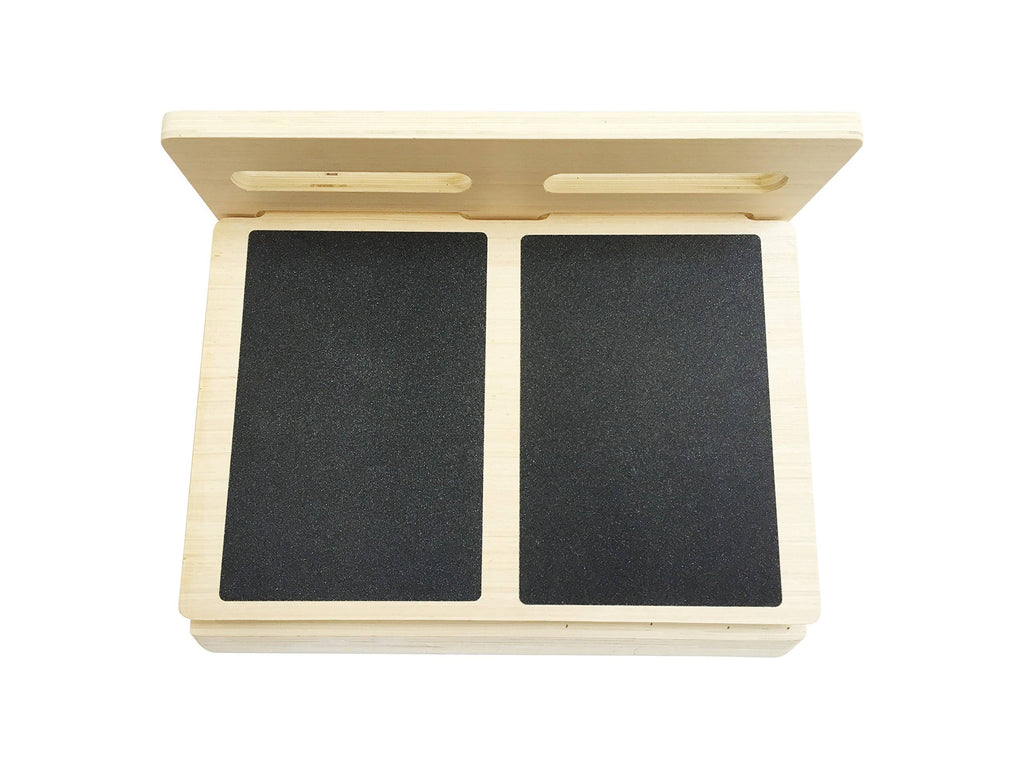 Wooden Slant Board for Calf Stretching, Adjusts to 4 Positions, Non-Slip Surface and Base E6601