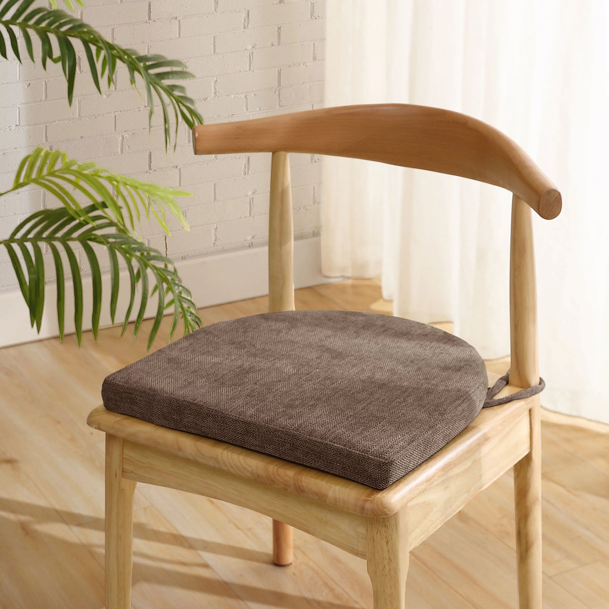 U-Shape Memory Foam Chair Pads with Ties 4 Pack Z33229