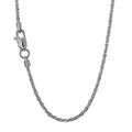 14k Solid White Gold Sparkle Chain Necklace, 20 Inches G9483