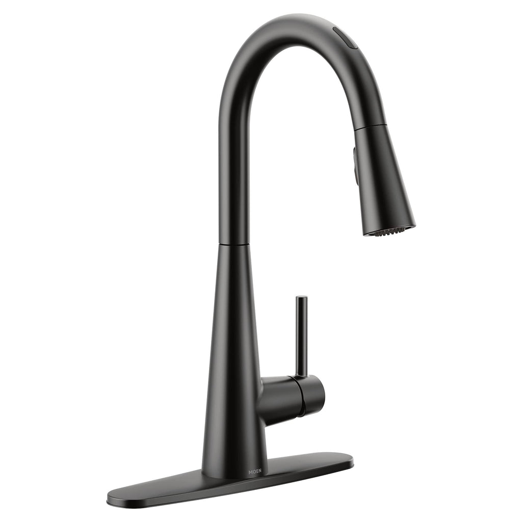 Matte Black One-Handle Pulldown Kitchen Faucet C1207
