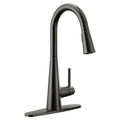 Matte Black One-Handle Pulldown Kitchen Faucet C1207