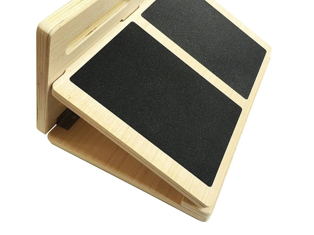 Wooden Slant Board for Calf Stretching, Adjusts to 4 Positions, Non-Slip Surface and Base E6601