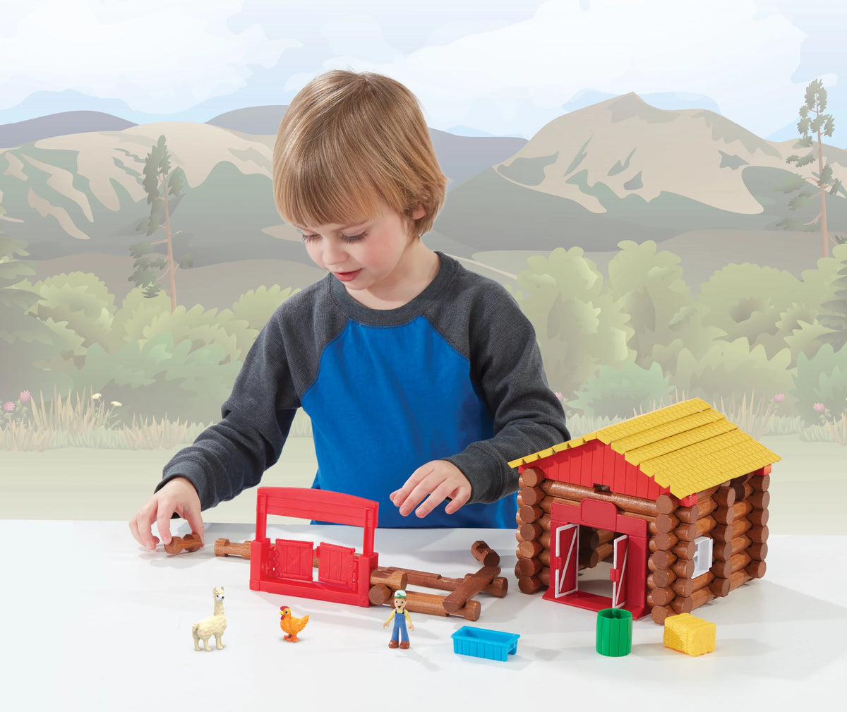 Real Wood Logs 102 Parts Y136754