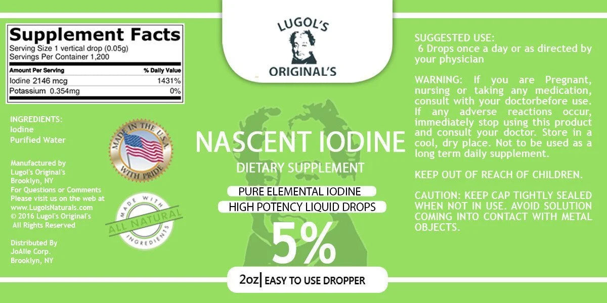 2oz Nascent Iodine Liquid Drops T6108