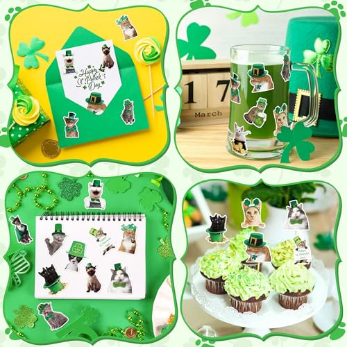 1000PCS Christmas Cat Stickers I185280
