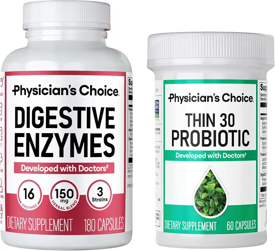 Digestive Enzymes 180ct + Probiotic 60ct Value Pack V40703