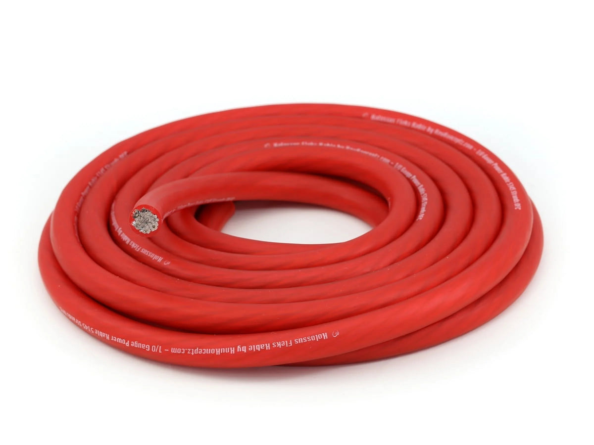 4 Gauge Red OFC Power Wire /Ground Cable M56632