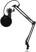 Condenser Microphone with Shock Mount, Boom Arm, and Pop Filter J359