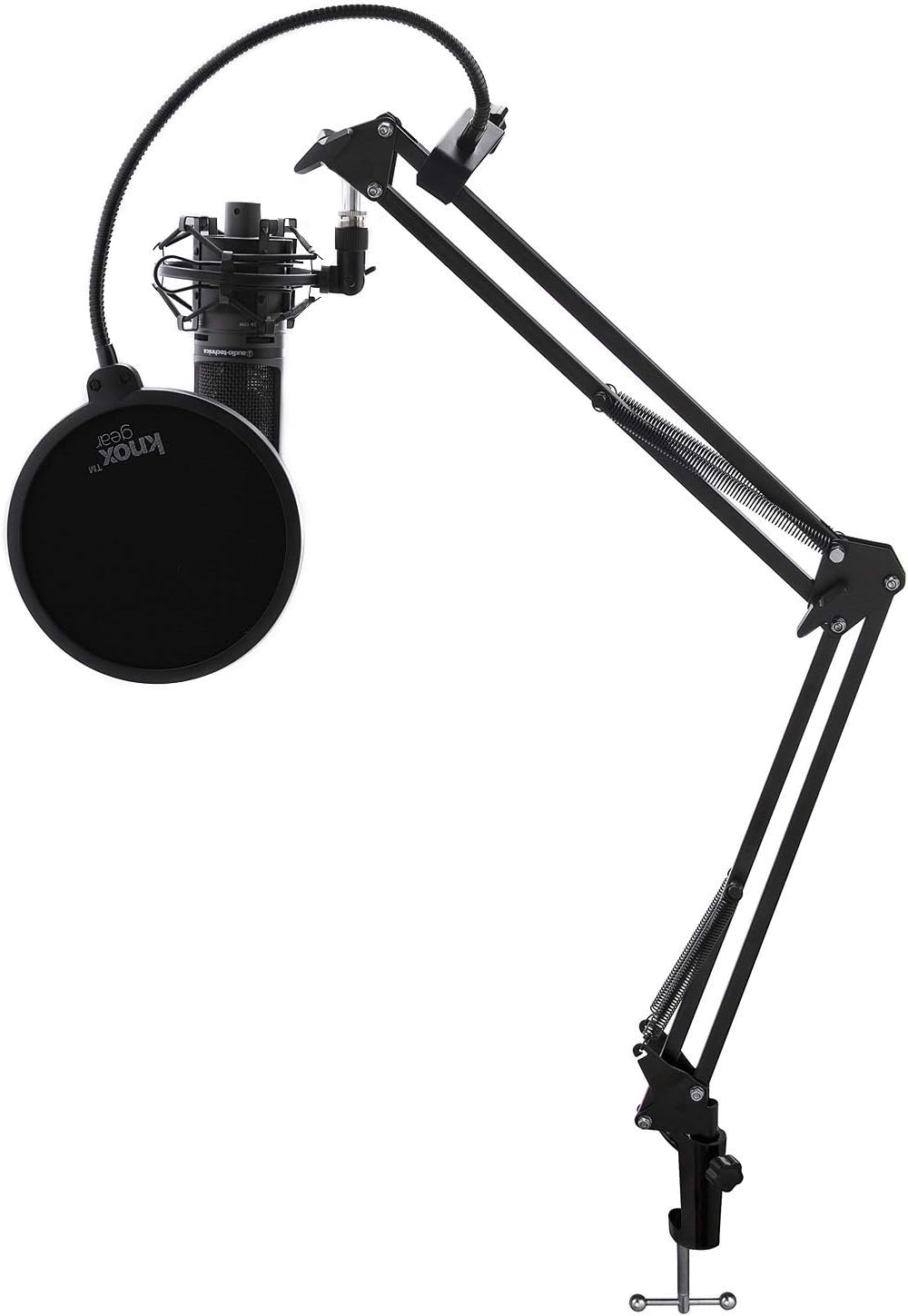 Condenser Microphone with Shock Mount, Boom Arm, and Pop Filter J359